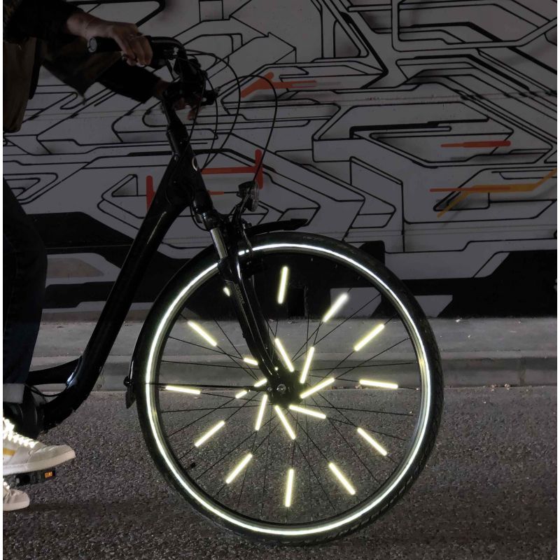 Réflecteurs roue de vélo rose bonbon - Rainette
