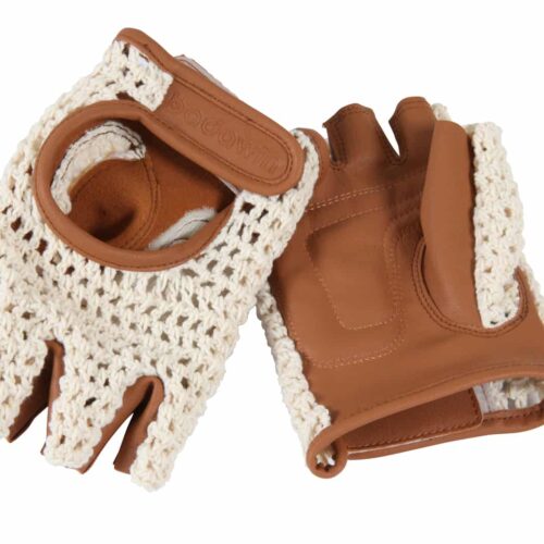 Gants vintage mitaines - Beige Badawin