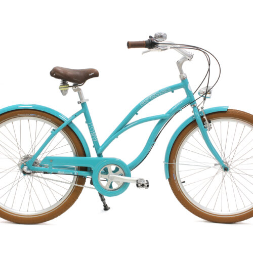 Beach cruiser - Keywest bleu vert turquoise RAL 5018 cadre bas 3v moyeu - Arcade
