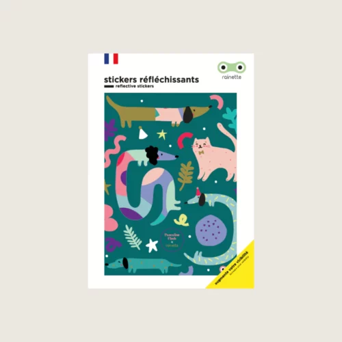Sticker réfléchissant  - Rainette - Chien et chats