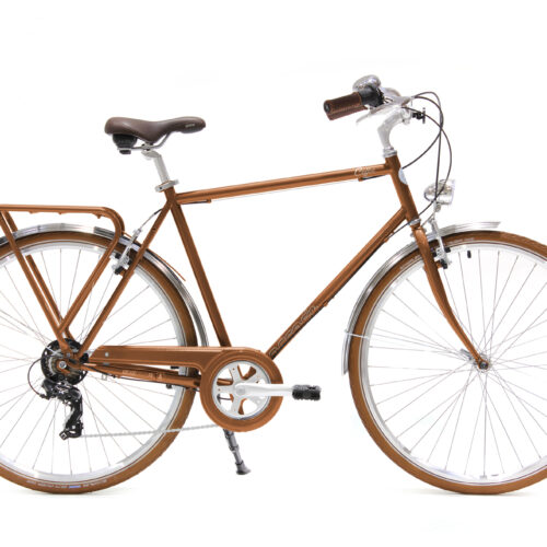 Vélo de ville Coffee Cuivre dérailleur 7v H (avec porte bagage) - Arcade