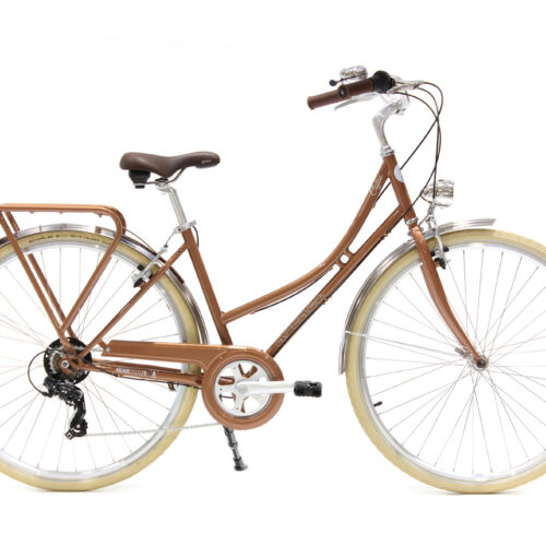 Vélo de ville Coffee Cuivre dérailleur 7v F (avec porte bagage) - Arcade