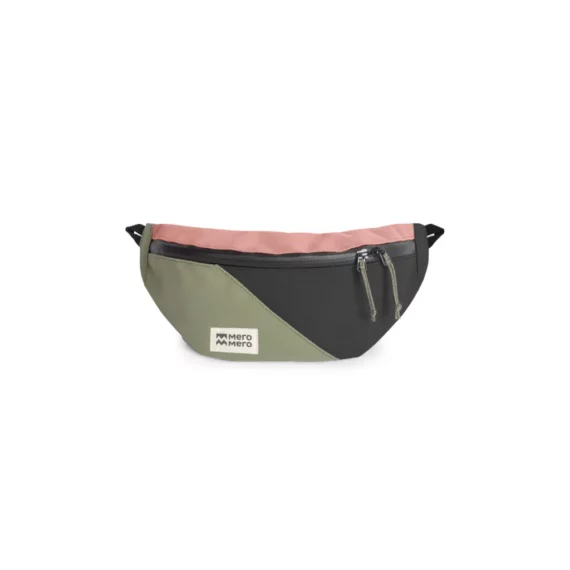 Mini HoïAn- Hipbag Mini banane (Rose-Noir-Vert cyprès) | MeroMero