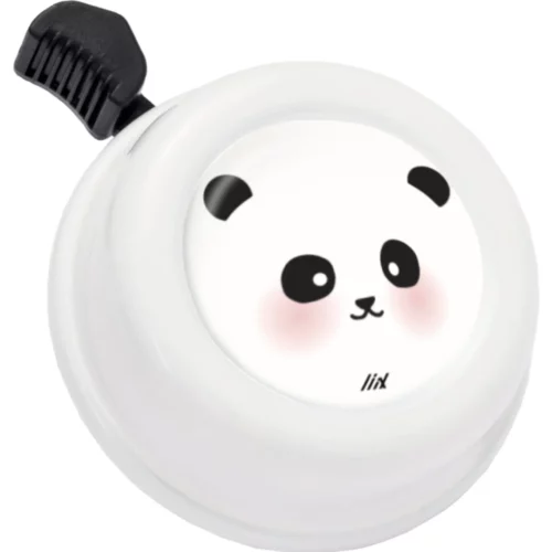 Sonnette de vélo Liix motif panda adorable blanc