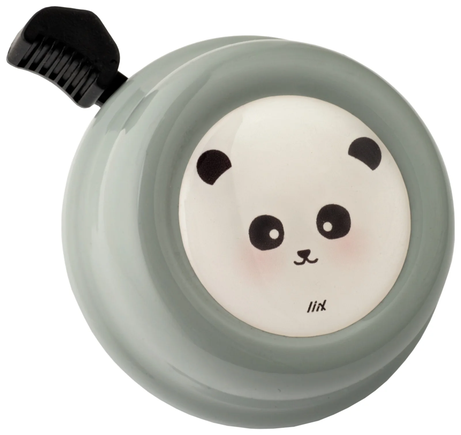 Sonnette de vélo Liix motif panda adorable gris