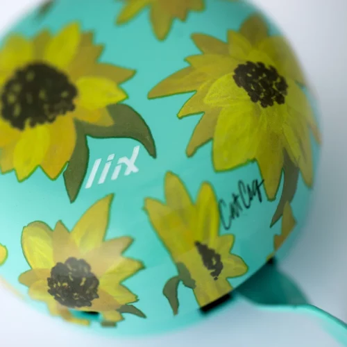 Sonnette de vélo Liix motif tournesol tropical