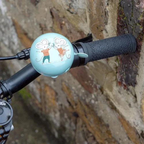 Sonnette de vélo – Mimi et Milo — en situation